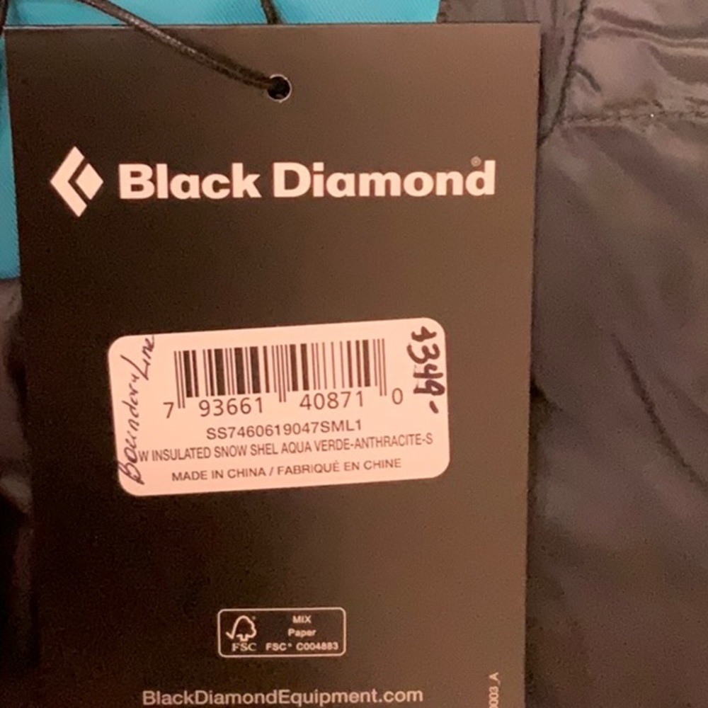 Black Diamond BOUNDARYLINE INSULATED JACKET - Aqua Verde/Anthracite - Picture 11 of 16